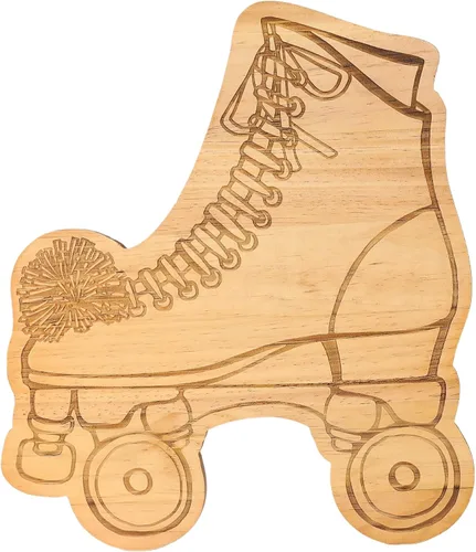 Miniatura 15 de Creative Gifts International Après - Tabla de madera de esquí Tabla de servir de 10 x 15 pulgadas Plato de madera para cortar y servir Caja