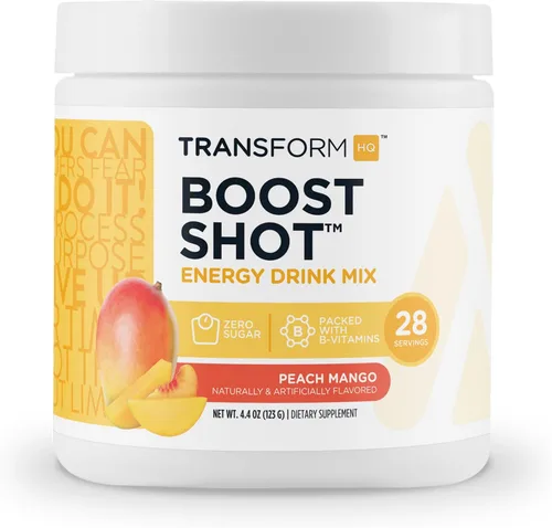 Miniatura 12 de TransformHQ Energy & Focus Powder (frambuesa azul) - Mezcla de bebida energética Boost Shot Clean - Sin azúcar - Sin OMG, sin gluten - 28 porciones