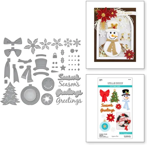 Miniatura 2 de Spellbinders Suzanne Hue - Troqueles grabados para coronas navideñas S6-219