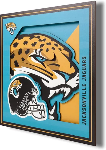 Miniatura 11 de YouTheFan Arte de pared de la serie de logotipos 3D con licencia oficial de la NFL, hecho de múltiples capas, listo para colgar en la pared, diseño