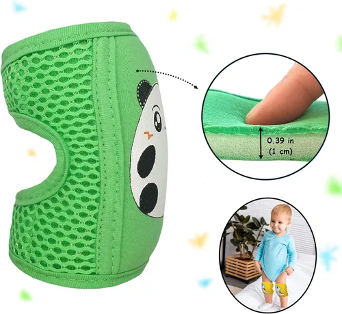 Miniatura 3 de Rodilleras de bebé para gatear 3 pares rodilleras ajustables para bebéniño pequeño almohadillas de arrastre rodilleras protectoras