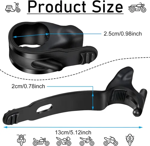 Miniatura 2 de 4 Piezas Soporte de Acelerador de Motocicleta ABS Control de Asistencia de Crucero Agarre Manillar Negro Acelerador de Manillar de Motocicleta