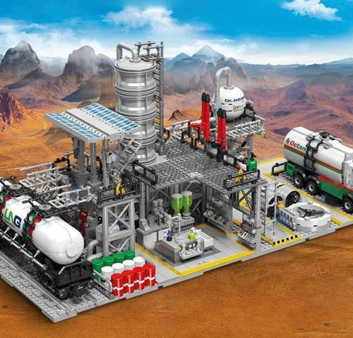 Miniatura 4 de General Jim's Chemical Laboratory Streetview City Modular Building Block Brick MOC Modelo o juego con accesorios para adolescentes o adultos.