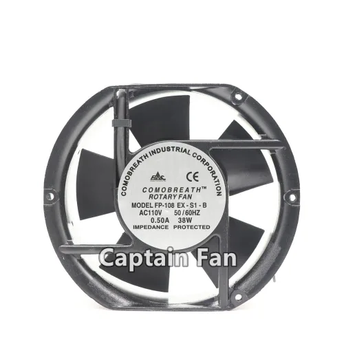 Miniatura 2 de Commonwealth FP-108EX-S1-B - Ventilador de carcasa de 5.906 x 5.906 in, 38 W, 3100 RPM, CA 110 V, compatible con escritorio