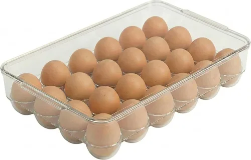 Miniatura 8 de Soporte para 12 huevos para refrigerador, recipiente transparente para nevera, cocina