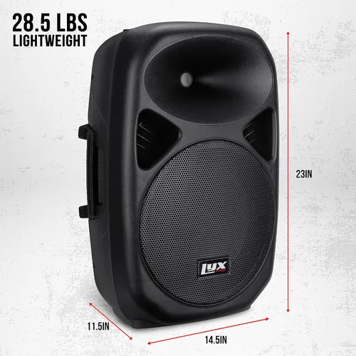 Miniatura 3 de LyxPro Sistema PA de 12" Potente Sistema de Altavoces Activos Portátiles Compactos con Ecualizador, Bluetooth, Ranura para Tarjeta SD, USB, MP3