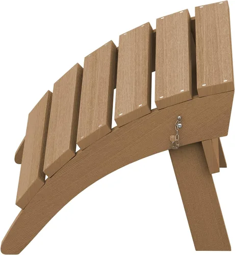 Miniatura 8 de Otomano plegable Adirondack de SERWALL, reposapiés Adirondack sin ensamblaje, marrón