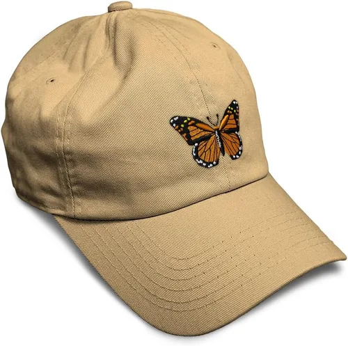 Miniatura 47 de Gorra de béisbol suave con diseño de mariposa monarca, con insectos, bordado de mariposa, de algodón, para hombres y mujeres