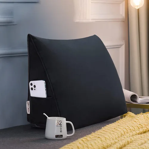 Miniatura 4 de Cojín de cuña triangular grande, almohada triangular de cuña cabecero extraíble, cabecero extra grande, almohada de cuña de lectura, almohada