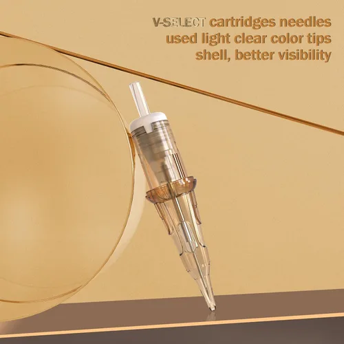 Miniatura 3 de EZ - 20 agujas de cartucho de tatuaje #12 (7RL) desechables de líneas redondas estándar para máquina rotativa de tatuaje, pistola de bolígrafo - V