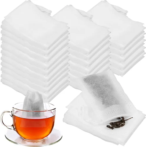 2000 bolsas de té desechables a granel para cierre de cordón suelto, bolsa compacta para colador de hierbas para bricolaje, paquete de té perfumado,