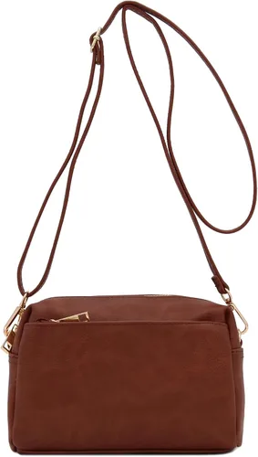 Miniatura 14 de FashionPuzzle Triple Zip Small Crossbody Bag