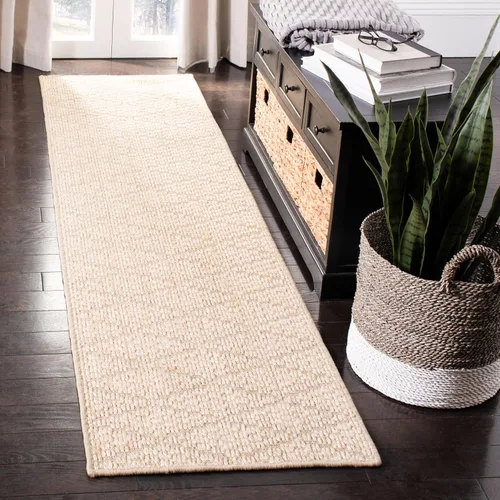 Miniatura 2 de SAFAVIEH Palm Beach Collection - Alfombra para pasillo, 2 pies 3 pulgadas x 10 pies, color beige y beige, diseño de sisal, no desprende pelusa