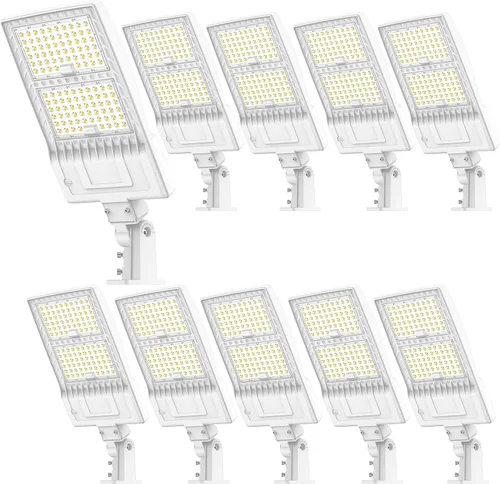 Miniatura 41 de KUKUPPO Luz LED de estacionamiento de 200 W, luz de poste de estacionamiento de grado industrial con certificación DLC UL, luz LED caja de zapatos