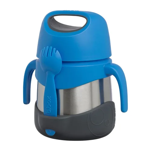 Miniatura 10 de b.box Tarro de alimentos aislado con tenedor para niños pequeños, recipiente fácil de abrir, acero inoxidable, más de 5 horas de temperaturas