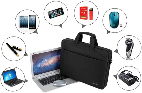 Miniatura 4 de Bolsa de transporte para monitor de dibujo con bandolera grande impermeable con guante de artista para Huion GT-156HD V2 Wacom Cintiq 16 DTK1660