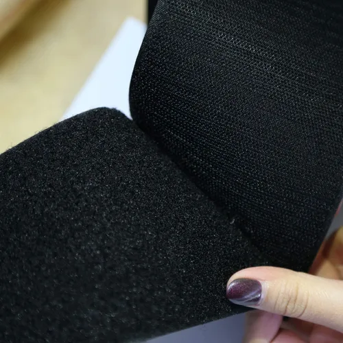 Miniatura 3 de Vkey Tiras de nailon de 4 pulgadas de ancho y 5 yardas de largo, para coser, estilo de gancho y bucle, tela no adhesiva, parte trasera negra