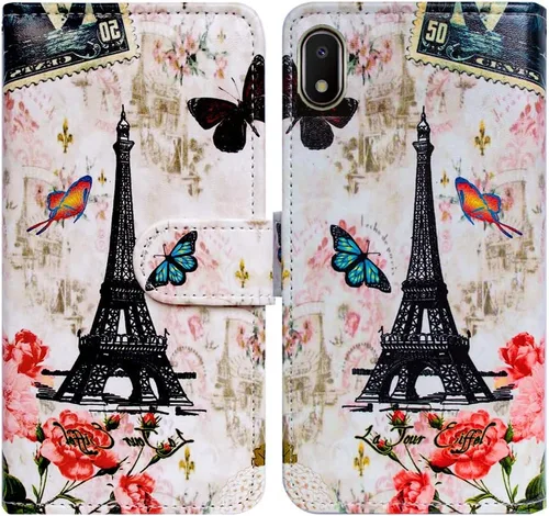 Miniatura 18 de Bcov Funda tipo cartera para Galaxy A10e, con diseño de bandera americana retro con tapa para Samsung Galaxy A10e Retro American Flag