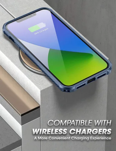 Miniatura 6 de SupCase Unicorn Beetle EXO Series - Funda para iPhone 12 / iPhone 12 Pro (versión 2020) de 6.1 pulgadas, funda protectora híbrida transparente Azul