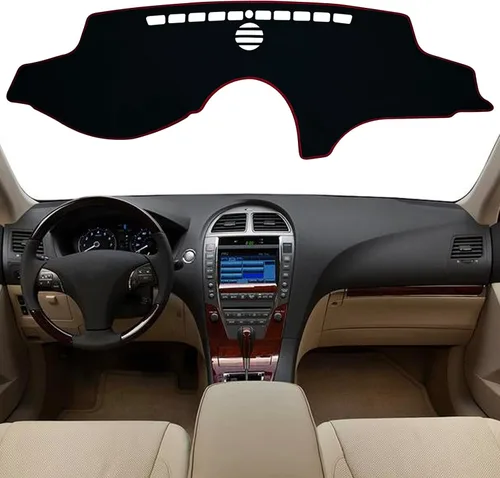 Miniatura 7 de Funda para salpicadero interior compatible con Lexus ES240 ES350 Sedan 2007-2012, protector de alfombra (borde negro)