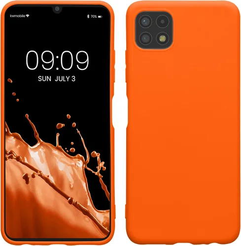 Miniatura 145 de kwmobile Funda compatible con Samsung Galaxy A23 4G / 5G - Funda de silicona TPU metálica suave y delgada - Rojo oscuro metálico
