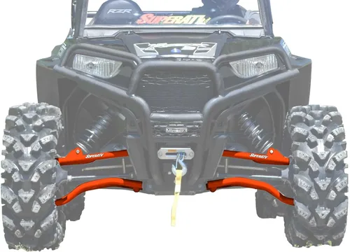 Miniatura 8 de SuperATV Brazos A de desplazamiento de 1.5" de alto espacio libre para Polaris RZR S 1000/2019-2020 S4 1000 Heavy Duty - Negro