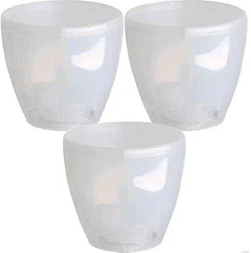 Miniatura 18 de DECOPOTS - Maceta de riego automático - Maceta decorativa para interiores con cartucho de drenaje e indicador de nivel de agua