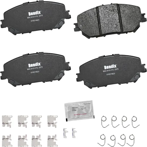 Miniatura 199 de Pastillas de freno delanteras cerámicas Bendix Priority1 CFC2302 para Hyundai Elantra 2021, Sonata 2022-2020, Kia K5 2023-2021