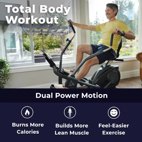 Miniatura 3 de Teeter FreeStep Recumbent Cross Trainer Stepper, Zero-Impact Exercise Bike Alternative w/Patented Physical Therapy Stride, Up to 350lb, Free App