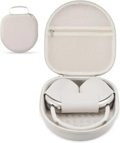 Miniatura 8 de Funda para auriculares Apple Airpods Max, estuche duro portátil de viaje para auriculares, bolsa con malla y cremallera para cargador y accesorios
