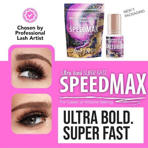 Miniatura 5 de Lyon Lash SPEEDMAX - Pegamento para extensión de pestañas, 0.3 a 1.3 segundos, tiempo de secado de hasta 8 semanas, suministros adhesivos negros