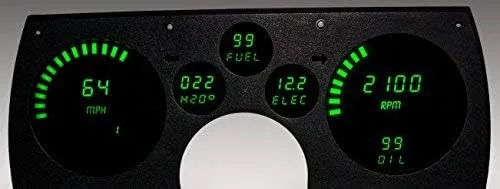Miniatura 5 de Intellitronix Corp. 1982-1990 Camaro LED Digital Dash Panel de reemplazo (azul) DP4003B