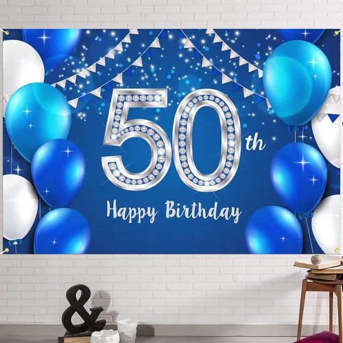 Miniatura 10 de HAMIGAR Fondo de pancarta de feliz cumpleaños número 10 de 6 x 4 pies, decoraciones de cumpleaños de 10 años, suministros de fiesta para niñas