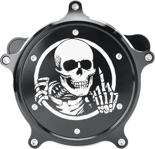 Miniatura 6 de Filtros de filtro de aire para motocicleta, kit de filtro de aire estilo calavera, apto para Harley FLHR Road King FLHX Street Glide FLTRX Road
