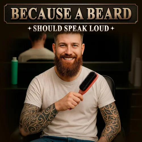 Miniatura 9 de Cepillo de barba para hombre con mango – Cepillo de barba de cerdas de jabalí suave para hombres, diseño de madera de 9 pulgadas para barbas