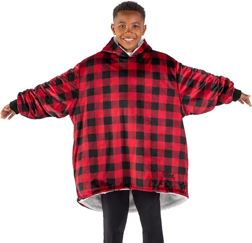 Miniatura 10 de Bare Home B-Cozy - Manta con capucha, para llevar puesta, suave, afelpada, de sherpa, cálida, acogedora, de gran tamaño, disponible en tamaños