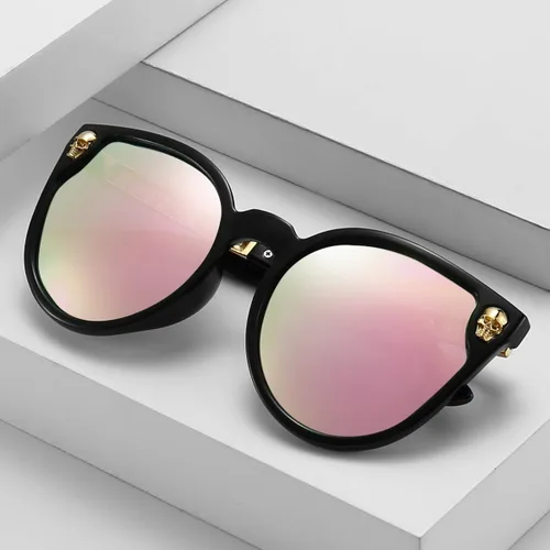 Miniatura 3 de Dollger Lentes de sol con diseño de calavera, y aros con forma de ojo de gato, protección UV400