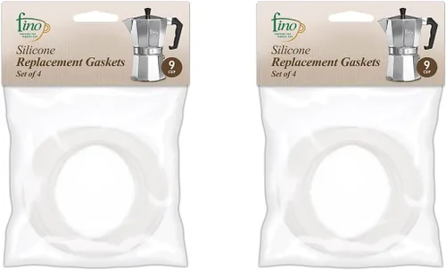 Miniatura 9 de Fino Junta de repuesto para cafetera espresso de 3 tazas, silicona, juego de 4