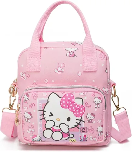 Miniatura 9 de Linda bolsa de lona con dibujos animados, mochilas bandolera para niñas, mochila con correa ajustable, los mejores regalos para ella