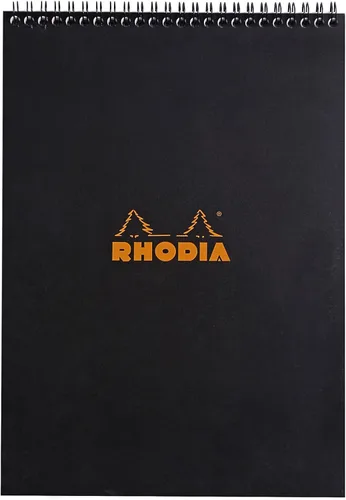 Miniatura 21 de Rhodia Bloc de notas encuadernado con alambre, A4, punto - negro (185039C)