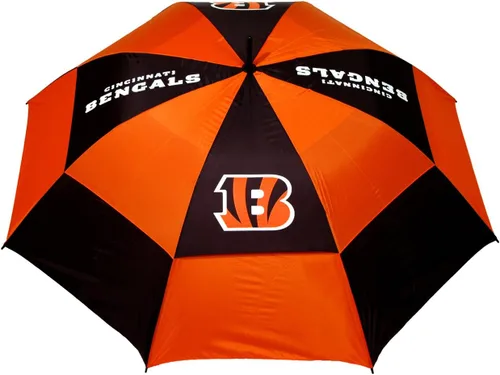 Miniatura 3 de Team Golf NFL San Francisco 49ers - Paraguas de golf de 62 pulgadas con funda protectora, diseño de protección contra el viento de doble toldo