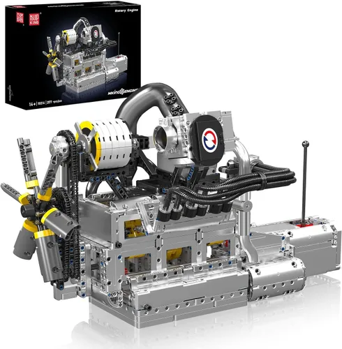 Mould King 10214 Juego de construcción de modelo de motor de transmisión de 4 velocidades, proyecto de montaje mecánico de 2177 piezas con caja de