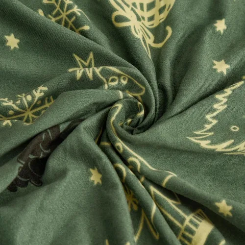 Miniatura 8 de Funda de sofá de Navidad Verde, Funda Elástica para Sofá, Funda Deslizante para Sofás y Sofás de Dos Plazas, 1 Pieza, Funda Temática Navideña