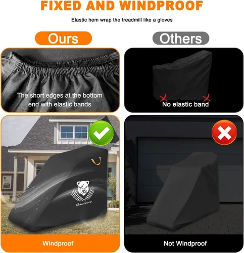 Miniatura 5 de ClawsCover Cubierta de cinta de correr impermeable a prueba de polvo para máquina de correr, equipo de entrenamiento de ejercicio, protección