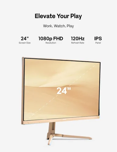 Miniatura 3 de Pixio PX246 Wave Beige 24 pulgadas 120Hz Frecuencia de Actualización Resolución FHD 1080p Panel IPS 4ms GTG Tiempo de Respuesta Monitor