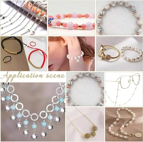 Miniatura 6 de PH PandaHall 100 espaciadores redondos de latón de 0.118 pulgadas para pulseras, collares, joyas, manualidades, oro rosa