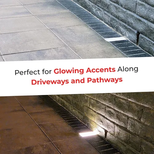 Miniatura 6 de LUMENGY Luz de pavimentadora de 4 x 8 pulgadas (3.93 x 7.87), 2700 K blanco cálido, iluminación de ladrillo sin reflejos para entradas, pasarelas