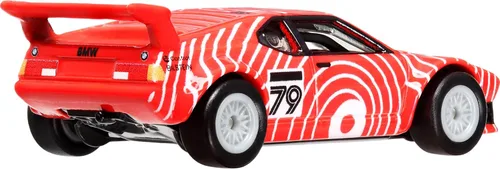 Miniatura 5 de Hot Wheels Vehículo de juguete Premium Car Culture Circuit Legends, escala 1:64 de fundición BMW M1 Procar, Exotic Envy, llantas Real Riders, chasis