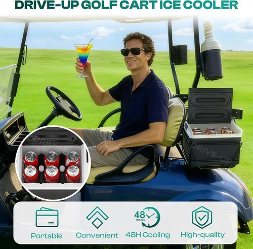Miniatura 4 de DRIVE UP Enfriador de carrito de golf, enfriador de carrito de golf con soporte de montaje para Club Car DS EZGO TXT y Yamaha Star Carritos de golf