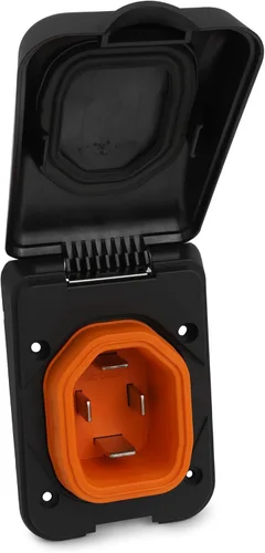 Miniatura 4 de SmartPlug Ensamblaje de entrada y cubierta de alimentación Shore de 50 amperios 125/250 V, entrada de 50 amperios con sellos resistentes a